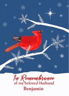 Remembrance, My Beloved Husband, Name Customizable, Christmas