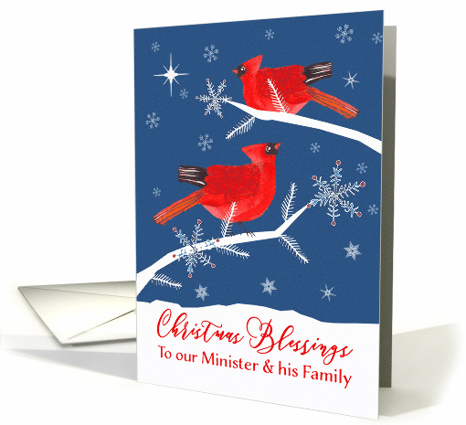 Minister & Family, Merry Christmas, Christian, Cardinal... (1540542)