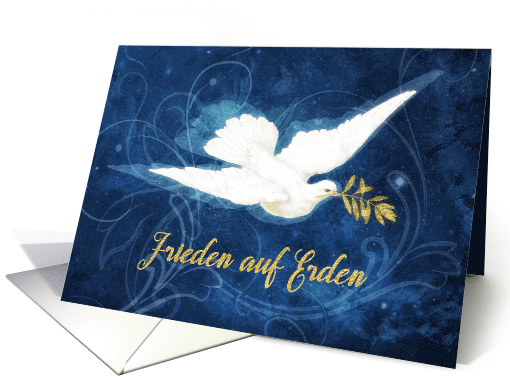 German Peace on Earth, Christmas, Dove, Olive Branch card (1547486)