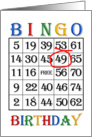 49th Birthday Bingo card