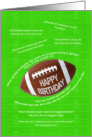 Football jokes birthday card