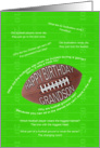 Football jokes birthday card for a grandson card