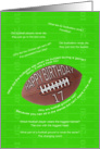 17th birthday, awfull football jokes card