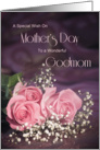 Godmom, a special wish on Mother’s Day with roses card