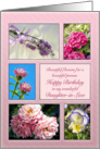 Daughter-in-Law, beautiful flowers birthday card