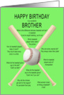 Brother, awful baseball jokes birthday card