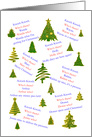 Christmas knock knock jokes card