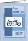 Nephew Customizable Relationship Motor Bike Father’s Day card