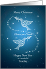 Teacher, Doves of Peace Christmas card