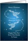 From Our Family to Yours, Doves of Peace Christmas card