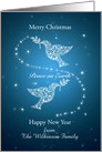 Add your name, Doves of Peace Christmas card