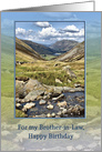 Brother-in-Law,Birthday, Mountain Landscape card