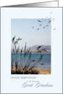 Great Grandson Birthday, Seaside Scene card