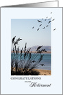 Congratulations on Retirement Seaside Scene card