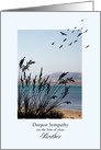 Sympathy on Loss of a Brother, Seaside Scene card