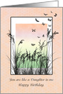 Like a Daughter to Me, Birthday, Grass and Butterflies card