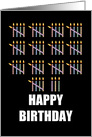 68th Birthday with Counting Candles card
