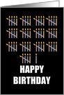 66th Birthday with Counting Candles card