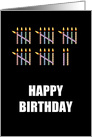 27th Birthday with Counting Candles card