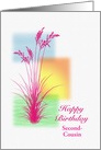 Add a Relation, Happy Birthday, with Grasses card