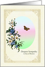 Sympathy in Lieu of Flowers, Flowers and Butterfly card