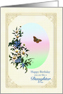 Like a Daughter, Birthday Flowers and Butterfly card