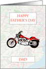 Dad Father’s Day with Map and Motorbike card