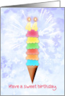 44th Birthday Giant Ice Cream card