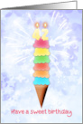 42nd Birthday Giant Ice Cream card