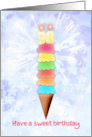 38th Birthday Giant Ice Cream card