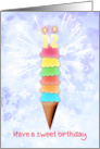 12th Birthday Giant Ice Cream card
