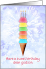 Godson Birthday Giant Ice Cream card