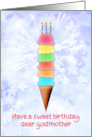 Godmother Birthday Giant Ice Cream card