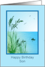 Son Birthday Sea Fishing card