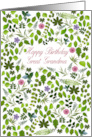 Great Grandma Birthday Scattered Leaves card