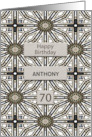 70th Birthday Add a Name Abstract Mandala Design card