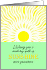 Grandson Birthday Bright Sunshine card