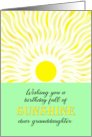 Granddaughter Birthday Bright Sunshine card