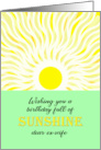 Ex Wife Birthday Bright Sunshine card