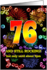 76th Birthday Still Rocking card