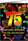 75th Birthday Still Rocking card