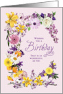 Birthday Flower Frame card
