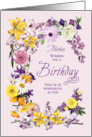 Mother Birthday Flower Frame Assorted Garden Blooms card