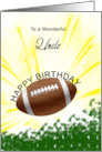 Uncle Birthday American Football card