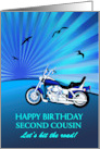 Add A Relative Birthday Motorbike Sunset card