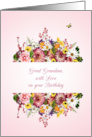 Great Grandma Birthday Divided Bouquet card