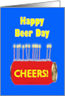 Happy Beer Day Birthday card