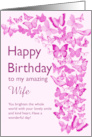 Wife Birthday Butterflies card