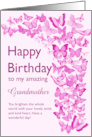 Grandmother Birthday Butterflies card