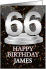 66th Birthday Add A Name James Spotlights card